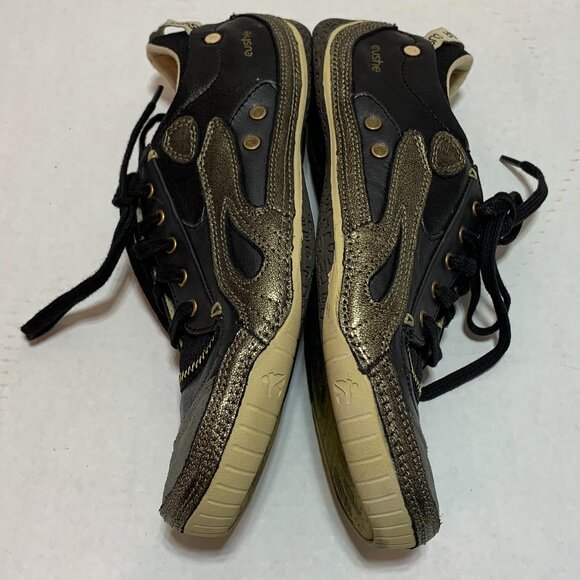 Cushe Boutique Footwear Women's Size US 9 Black/Gold Lace Up Sneaker - Picture 7 of 10